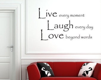 Live Laugh Love Wall Sticker