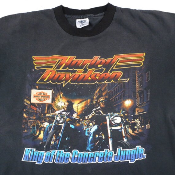 Vintage Harley Davidson King Of The Concrete Jungle T Shirt Etsy Vintage Harley Davidson King Of The Concrete Jungle T Shirt Etsy