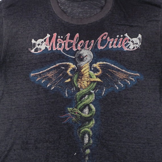 Vintage Motley Crue DRX Rock Band 1989 Thin Faded