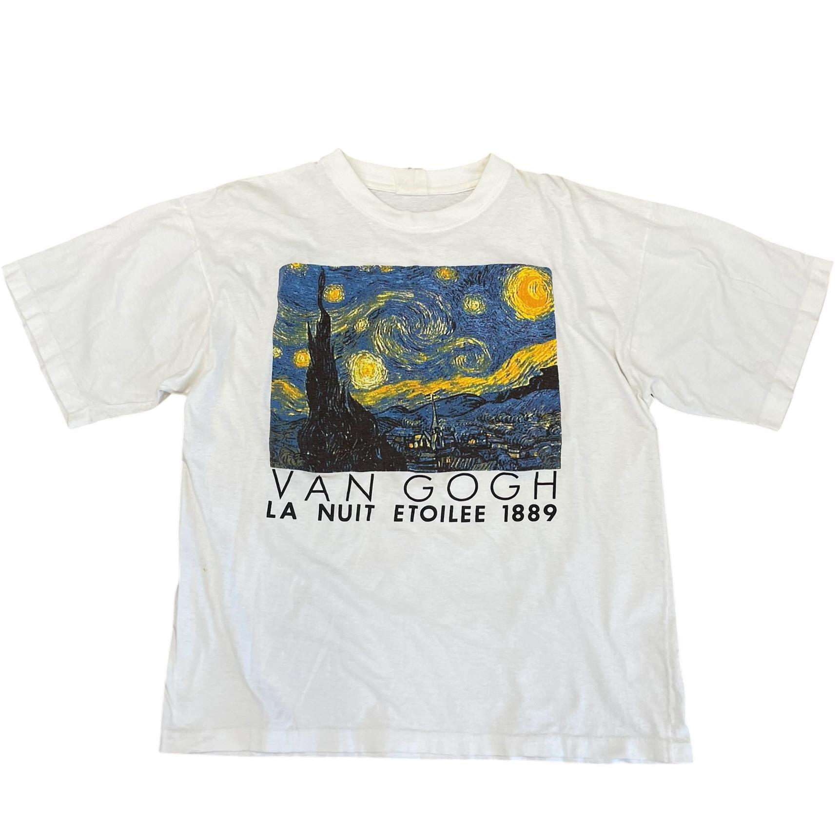 Vintage Vincent Van Gogh La Nuit Etoilee 1889 T-shirt Starry Night 