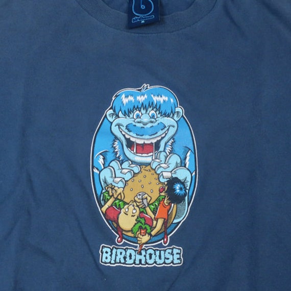 Vintage Birdhouse Skateboards Steve T-shirt 90s - Etsy