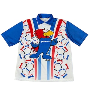 Vintage 1998 France 98 Coupe Du Monde Shirt Jersey Kit Futbol French