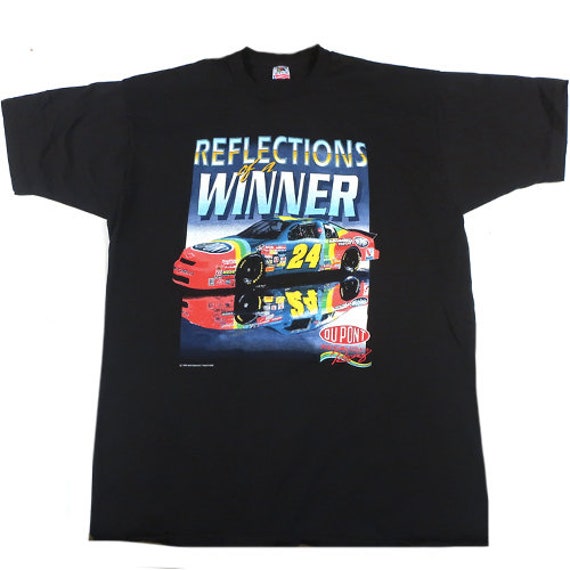 Vintage Jeff Gordon 1995 Nascar T-shirt Racing Dup