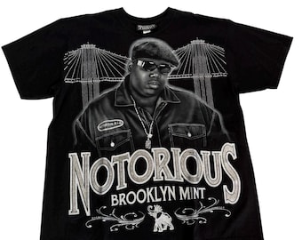 Vintage Notorious BIG Biggie Smalls Rap Tee T-shirt Brooklyn Mint Sz XL