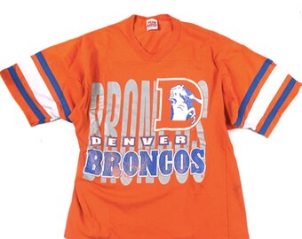 Vintage Denver Broncos 1987 Super Bowl T-shirt Logo 7 NFL Football Elway