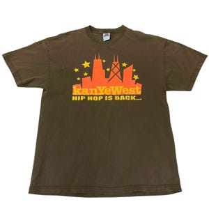 Vintage Kanye West College Dropout The Truth Tour T-shirt 2004 Rap Tees Hip Hop