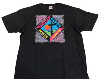Vintage Jesus Gives New Life T-shirt 1991 Sz XXL Single Stitch