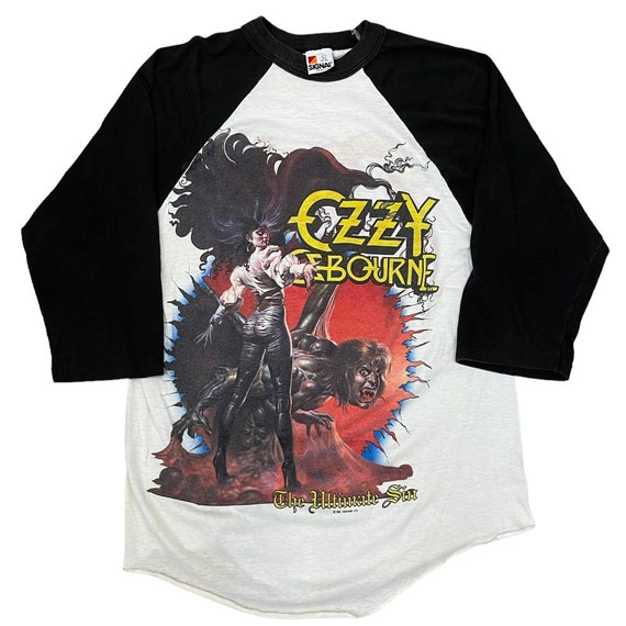 Vintage Ozzy Osbourne The Ultimate Sin Tour Ragla… - image 1