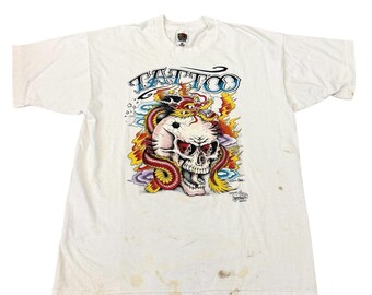 Vintage JD Crowe Official Tattoo Brand T-Shirt Sz XL 1990s