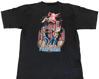 Vintage The Rap Game Ecko Unlimited T-shirt 90s Streetwear Graffiti OG Echo
