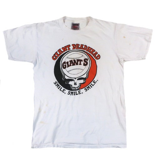 Vintage Grateful Dead Dead Head SF Giants MLB Baseball T-shirt 