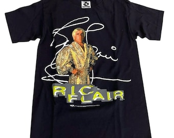 Vintage Ric Flair Nature Boy T-shirt 1998 Wcw Wrestling Deadstock Sz Small