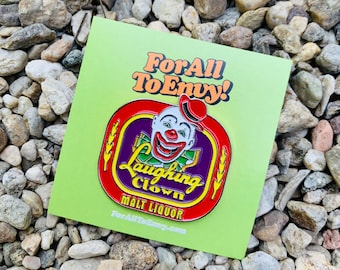 For All To Envy "Talladega Nights" Lapel Pin Laughing Clown Malt Liquor