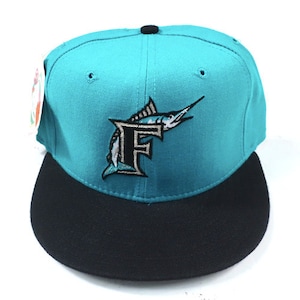 Casquette Florida Marlins New Era Heritage Series Cooperstown - Taille 7 1/2, Noire, Collection Vintage Baseball