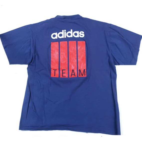 Vintage Adidas Team Trefoil T-shirt 80s Made is U… - image 2