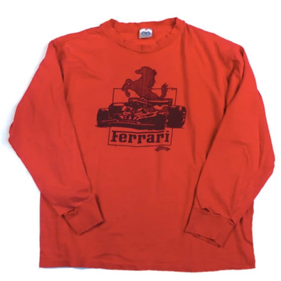 Vintage Ferrari Racing Long Sleeve T-shirt 90s