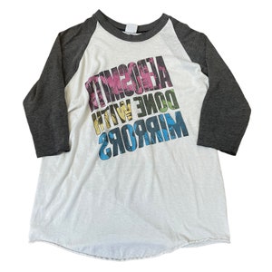 Vintage Aerosmith 1986 Tour T-shirt Done With Mirrors Raglan Band Steven Tyler