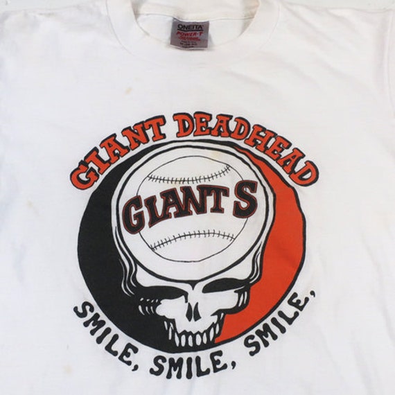 Vintage Grateful Dead Dead Head SF Giants MLB Baseball T-shirt 90s