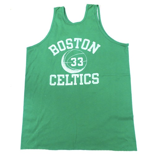 Vintage 1980's Boston Celtics Home Champion Warm Up Jumpsuit NBA Larry Bird