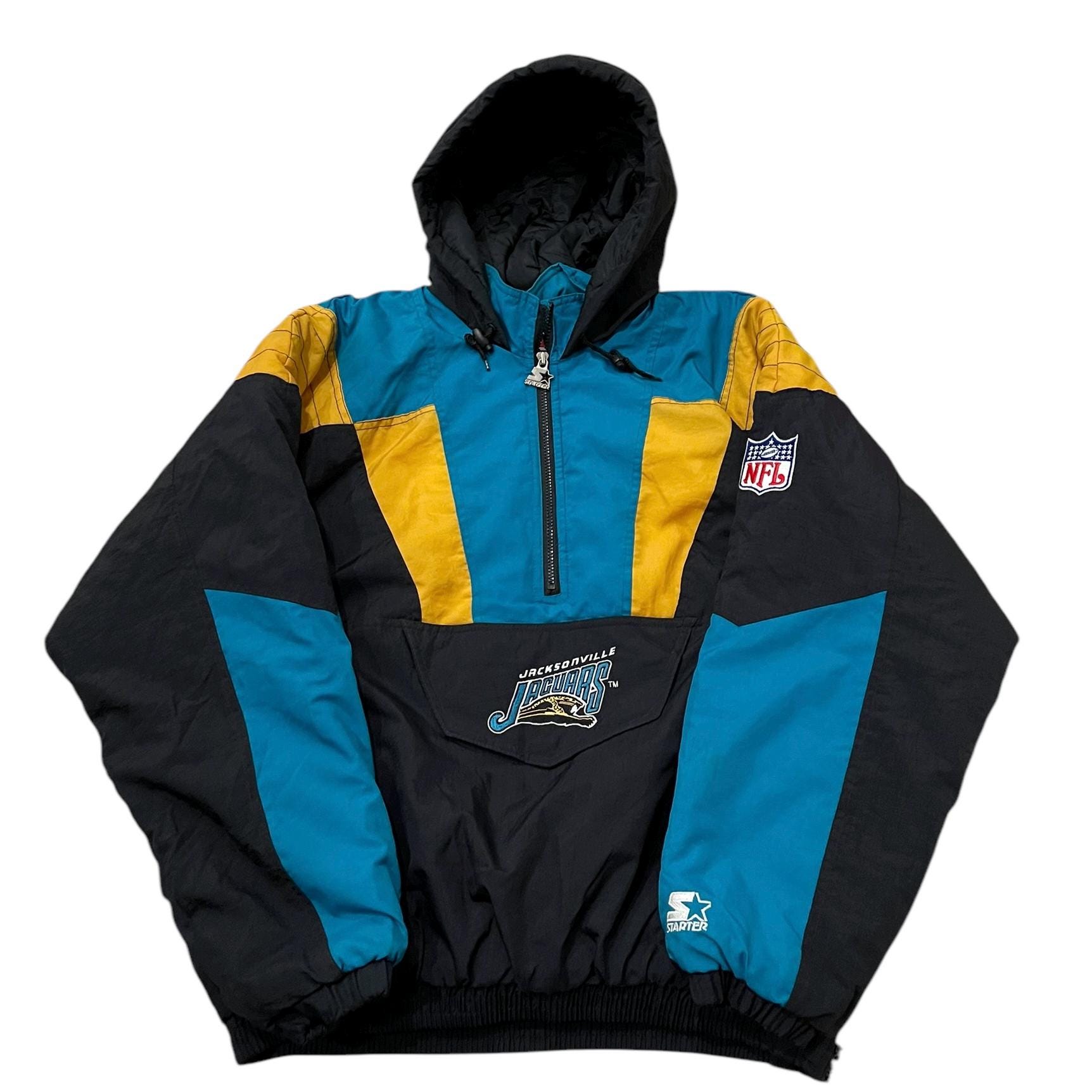 Vintage Jacksonville Jaguars Banned Logo STARTER Jacket Sz
