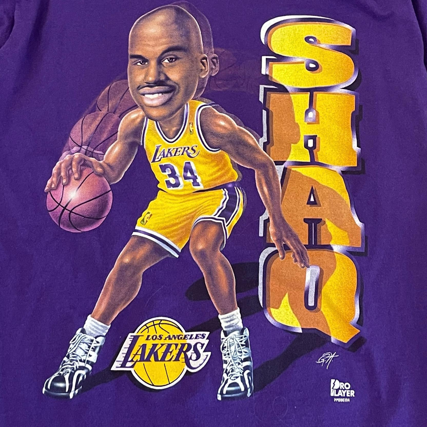 ヴィンテージ シャキール・オニール 似顔絵 ロサンゼルス レイカーズ T 