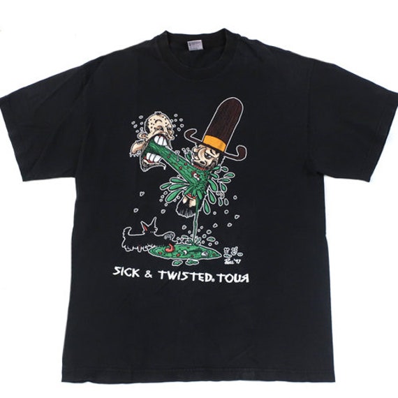 Vintage Korn Sick & Twisted Tour T-shirt 1997 Rock