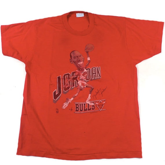 Vintage Michael Jordan Caricature T 