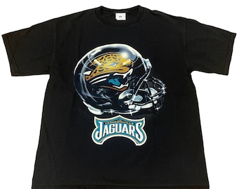 Vintage Jacksonville Jaguars Helmet T-shirt NFL Football Sz Large