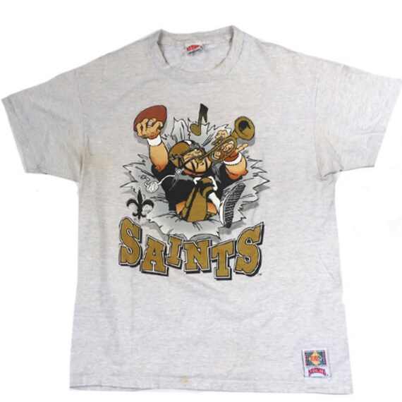 retro new orleans saints t shirt