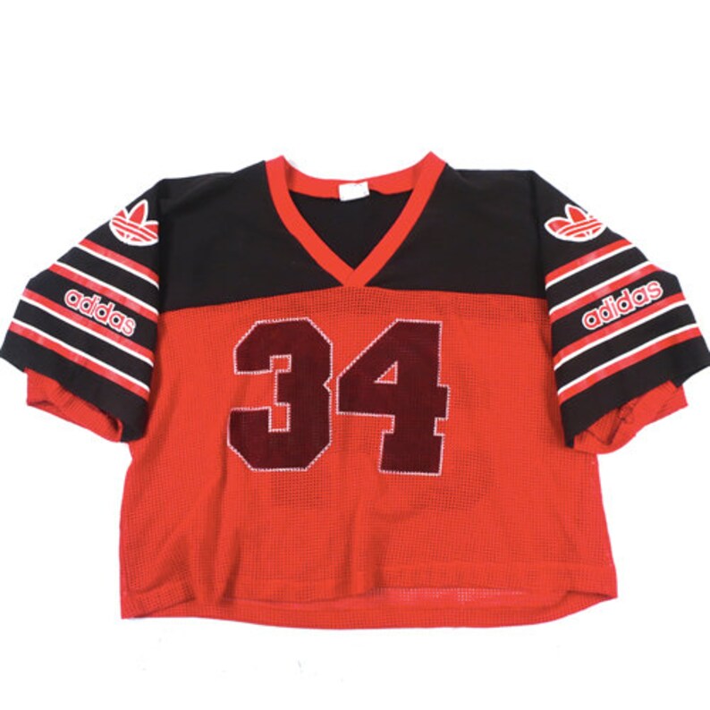 Vintage Adidas Half Tshirt 80s Mesh Football Etsy