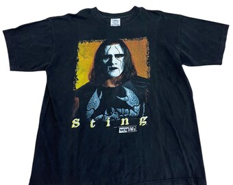 WCW、T シャツ、テレビクルーのシャツ!本物のヴィンテージ 1996