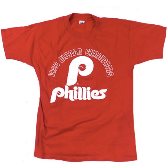Vintage Philadelphia Phillies 1980 World Champs T-shirt MLB 