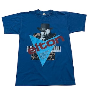 Vintage Elton John Everybody’s Restless 1984 Tour Concert T-shirt