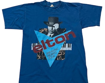 Vintage Elton John Everybody’s Restless 1984 Tour Concert T-shirt