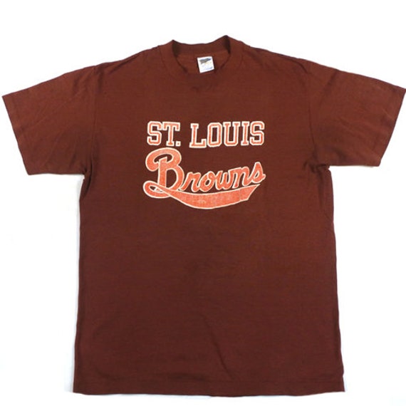 Vintage St Louis Browns T-shirt MLB Baseball Soft Thin 80s