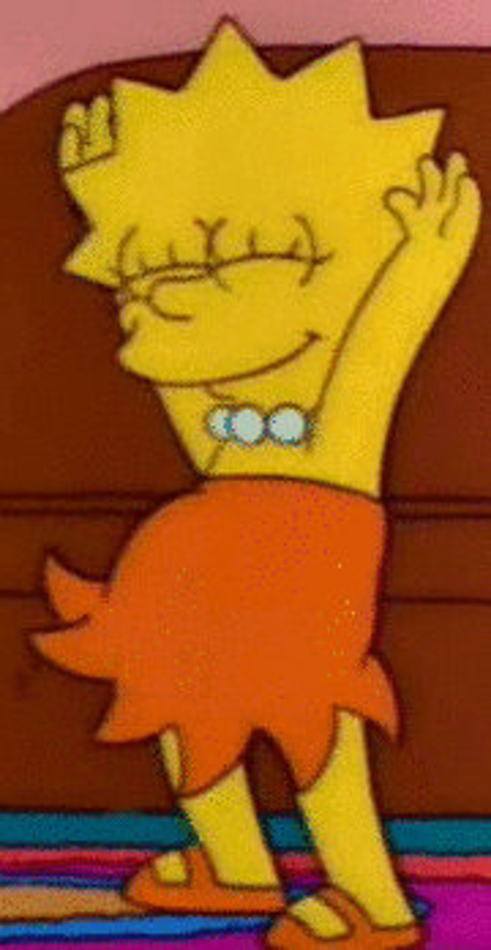 Lisa Simpson Vibing Counted Cross Stitch Pattern | Etsy