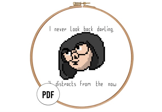 Edna Mode I Never Look Back Darling Counted Cross Etsy