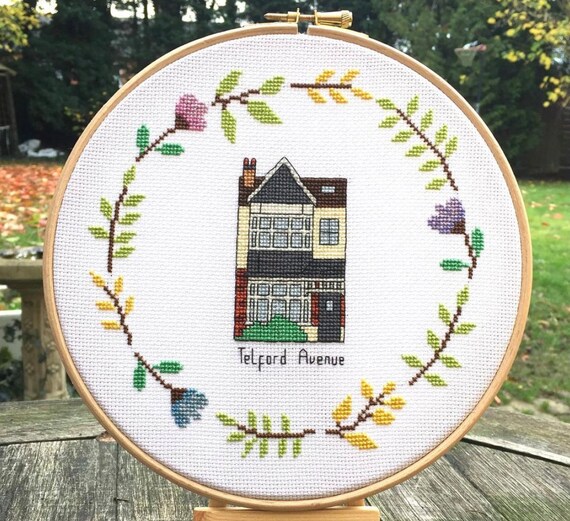 Custom House Building Cross Stitch Etsy