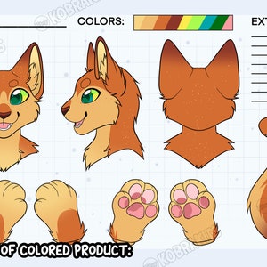 Fursuit Reference Base cat - Etsy
