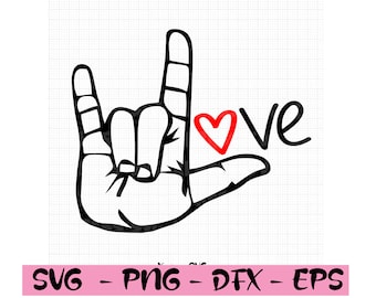 Download Asl I Love You Svg Etsy