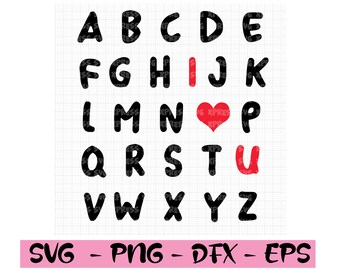 Free Free 279 Abc I Love You Svg Free SVG PNG EPS DXF File