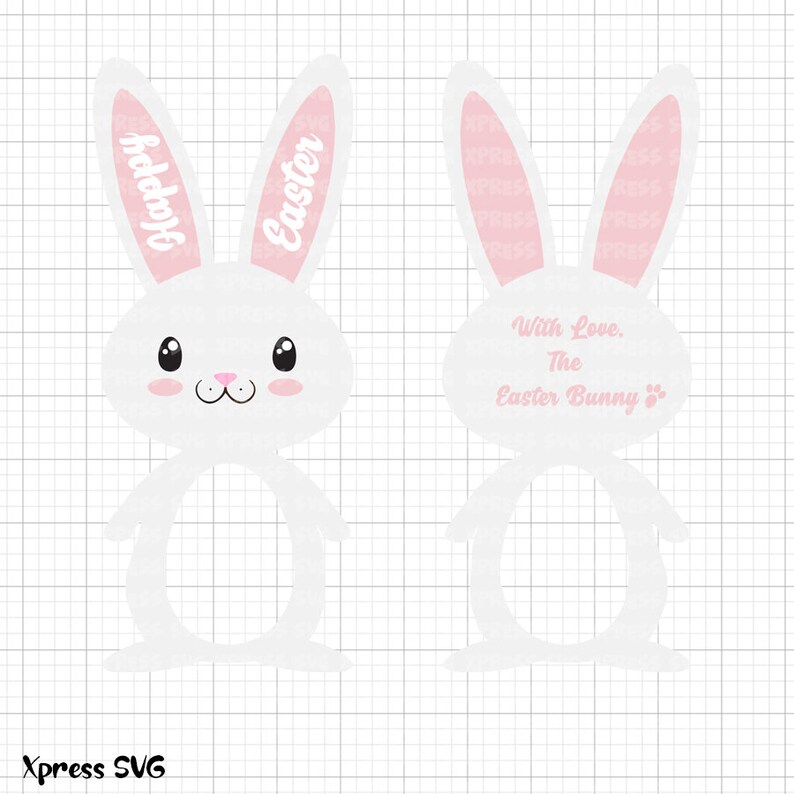 Download Easter Bunny SVG Kinder Egg Holder SVG Print & Cut | Etsy