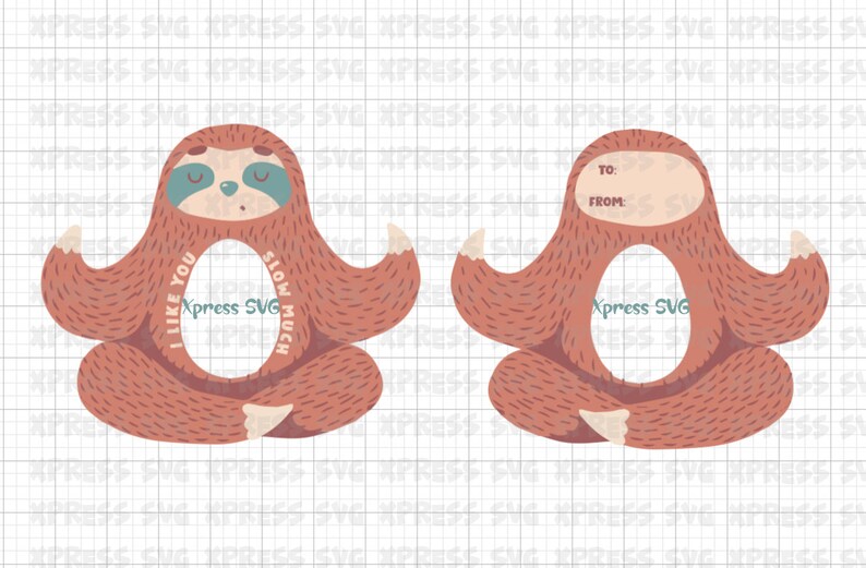 Download Sloth Birthday Favor SVG Print & Cut Cricut Kinder Egg ...