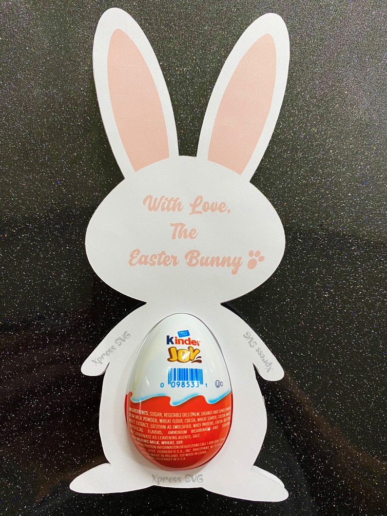 Download Easter Bunny SVG Kinder Egg Holder SVG Print & Cut | Etsy