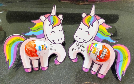 Download Unicorn Birthday Party Favor Svg Printable Cricut Kinder Egg Etsy PSD Mockup Templates