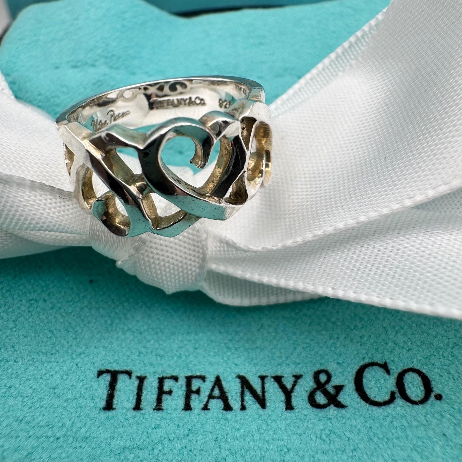 Tiffanys and Co Heart Ring - Etsy
