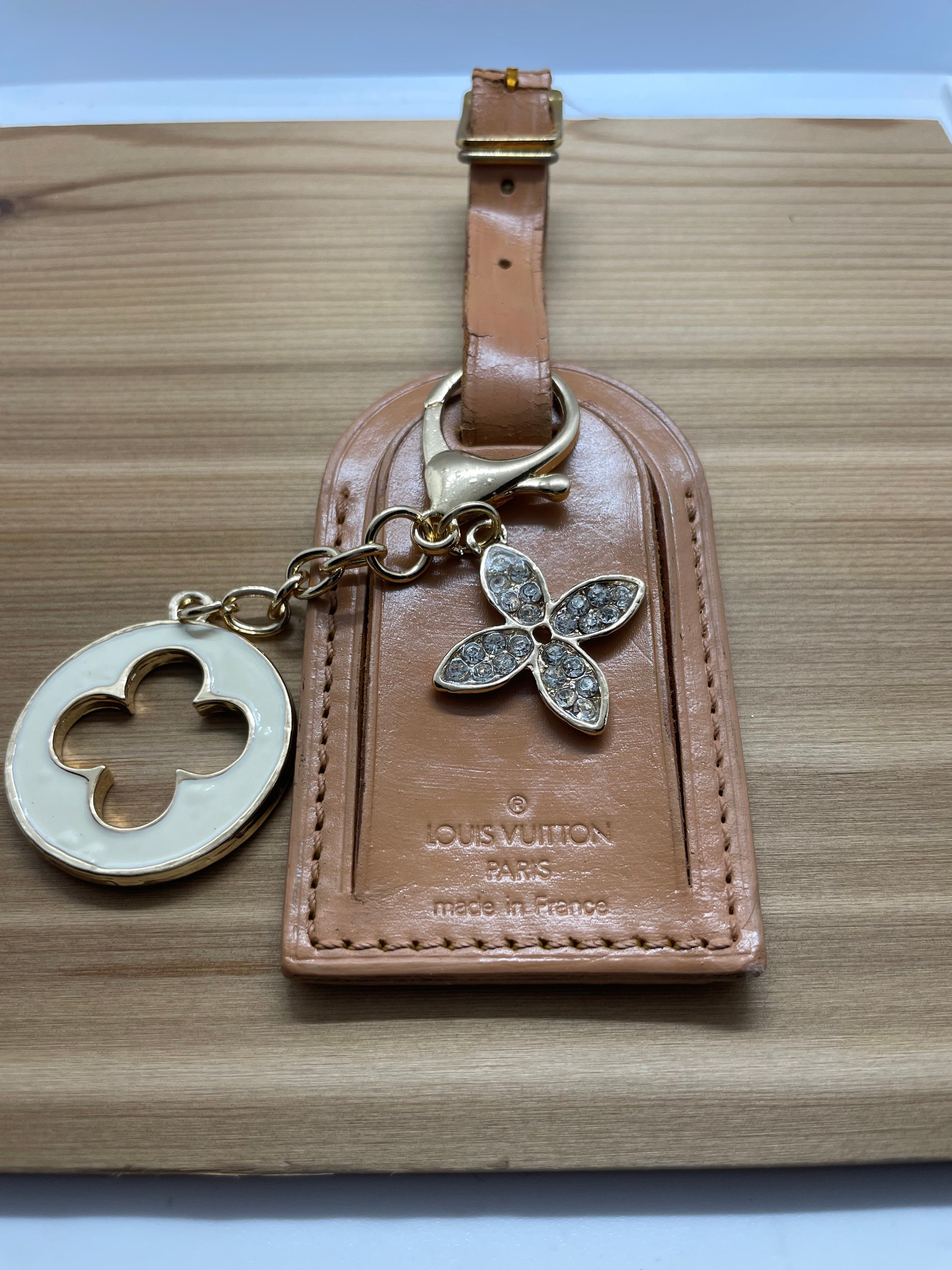 Louis Vuitton Spotlight Mini Keepall Key Holder and Bag Charm Black Leather & Metal