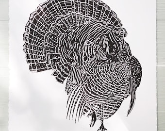 Turkey {11x14} in Black Ink