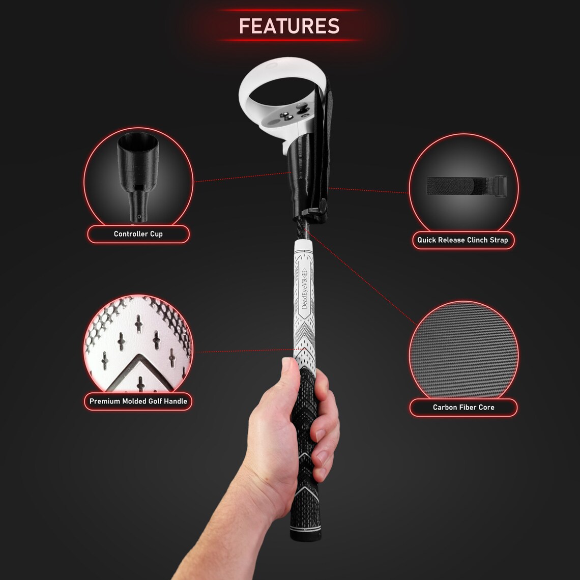 DeadEyeVR DriVR VR Golf Club Controller Handle Accessory Etsy