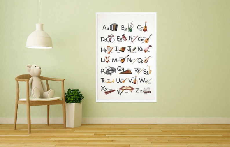 Musical Instruments Alphabet CAPS and Lower Case Etsy